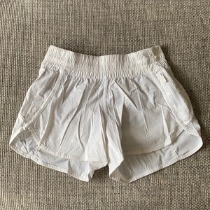 Lululemon white athletic shorts